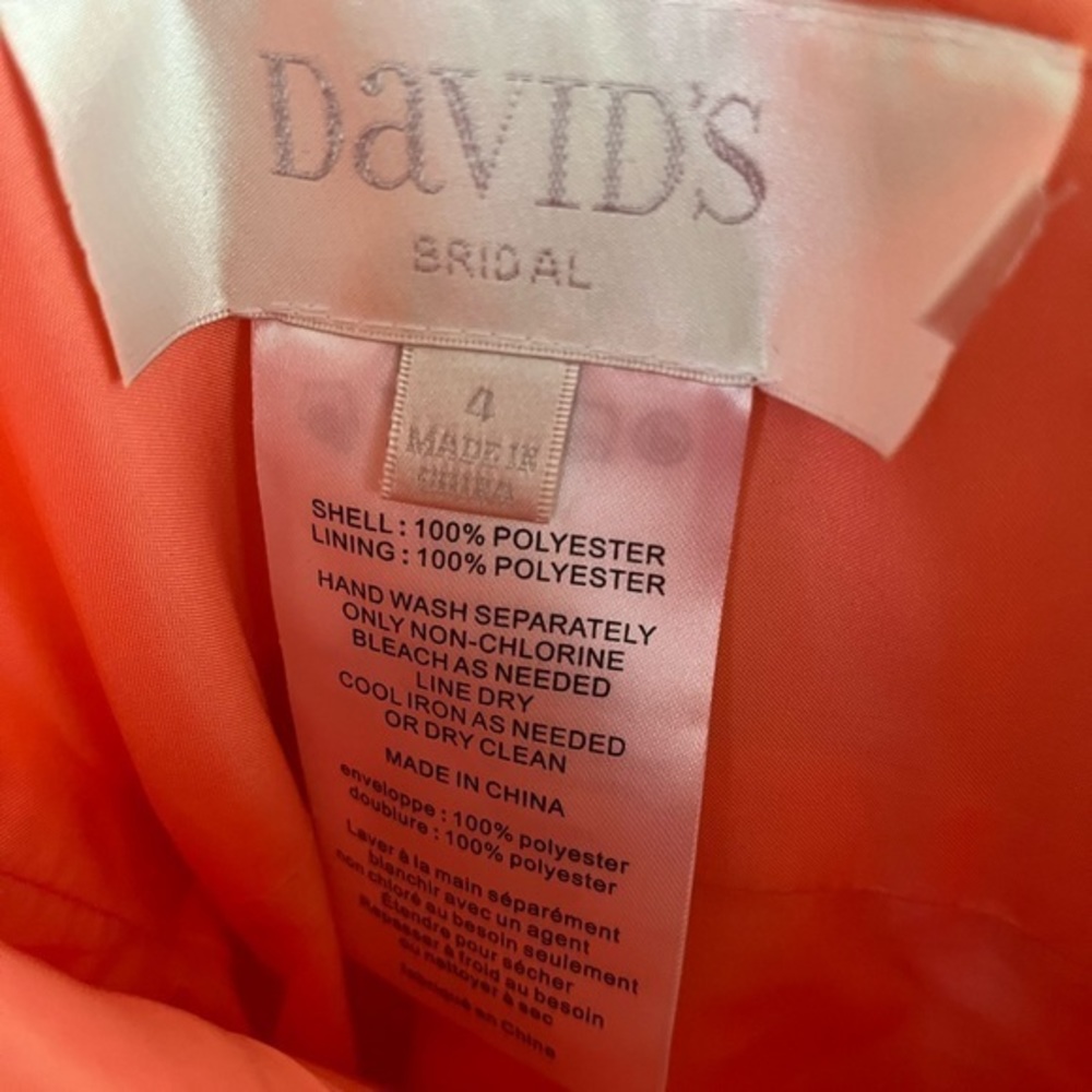 Davids bridal size 4 evening dress NWT - Picture 6 of 6